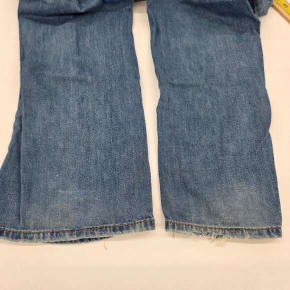 Seven7 Distressed Straight Leg Jeans Medium Wash Contrast Stitch Men’s 40x32 - Picture 15 of 16